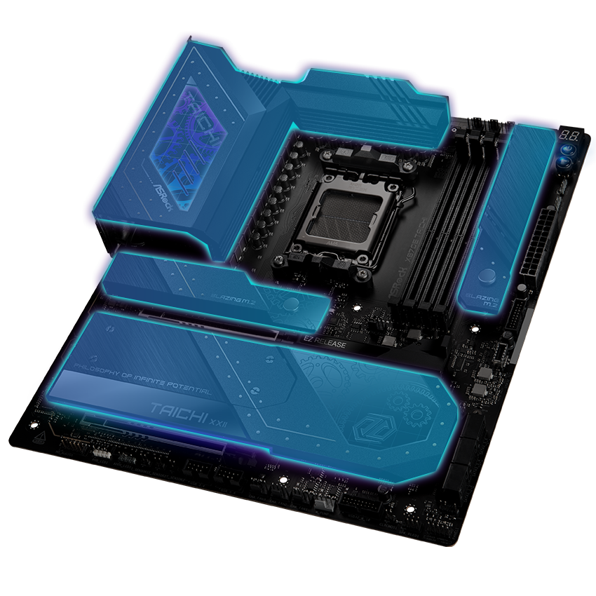 ASRock X870E TAICHI AM5 Extended ATX Motherboard - Newegg.com